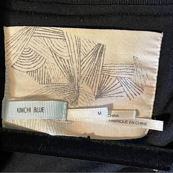 Kimchi Black Gold Floral Bomber Jacket Embroidered Boho Indie Asian Medium -Read - Picture 9 of 11